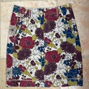 Eddie Bauer floral skirt Womens 6 Cotton outdoors Activewear Sporty summer Beach